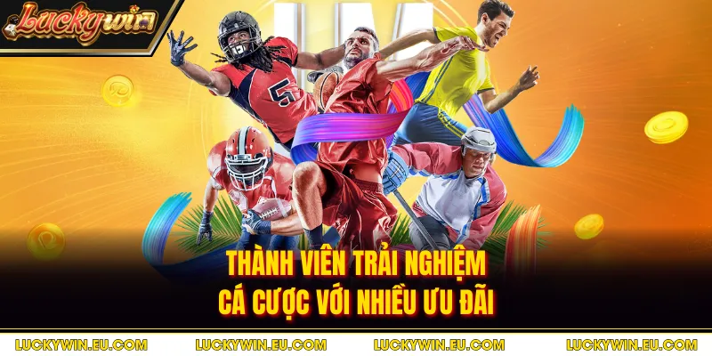 Thành viên trải nghiệm cá cược với nhiều ưu đãi