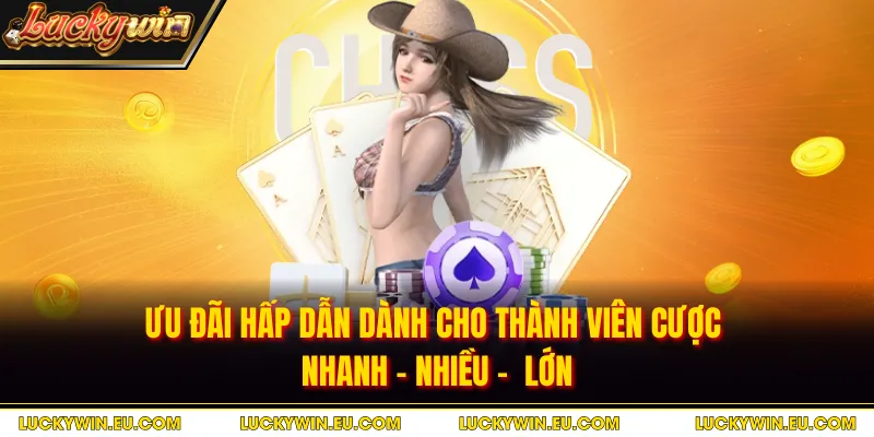 Ưu đãi hấp dẫn dành cho thành viên cược nhanh - nhiều - lớn